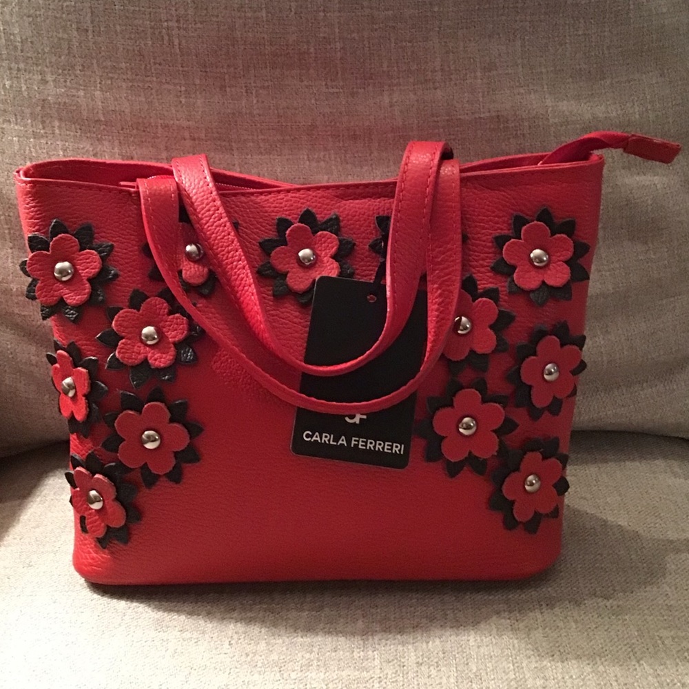 Carla Ferreri floral tote bag